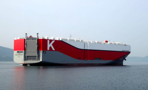 K-line ro-ro vessel for Teesport