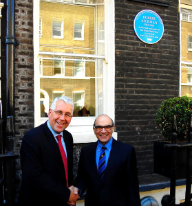 David Suchet, right, and Peter Ward.