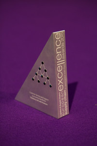 The European Supply Chain Excellence Awards trophy. 