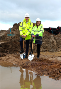 Hermes CEO Carole Woodhead, left, COO Martijn de Lange.