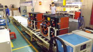 Battery packs are assembled according to specification of the truck.