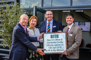 Mr and Mrs Bittman with Edward Hutchison and Jason Austin of Bito UK.