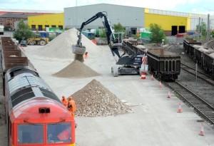 Pop-up rail depot from DB Cargo and Cemex