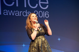 Lucy Porter, host of this year's 20th Anniversary Supply Chain Excellence Awards.