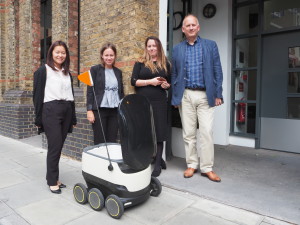 From left to right: Belinda Tse, event producer at Logistics Manager, Alex Leonards, senior reporter at Logistics Manager, Kirsty Mackenzie, marketing manager at Logistics Manager, Stephen Brooks, managing director of Akabo Media. 