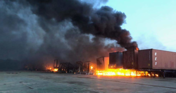 Firefighters tackle trailer blaze at Whirlpool site in Peterborough