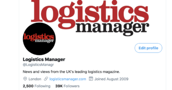 Logistics Manager hits Twitter milestone