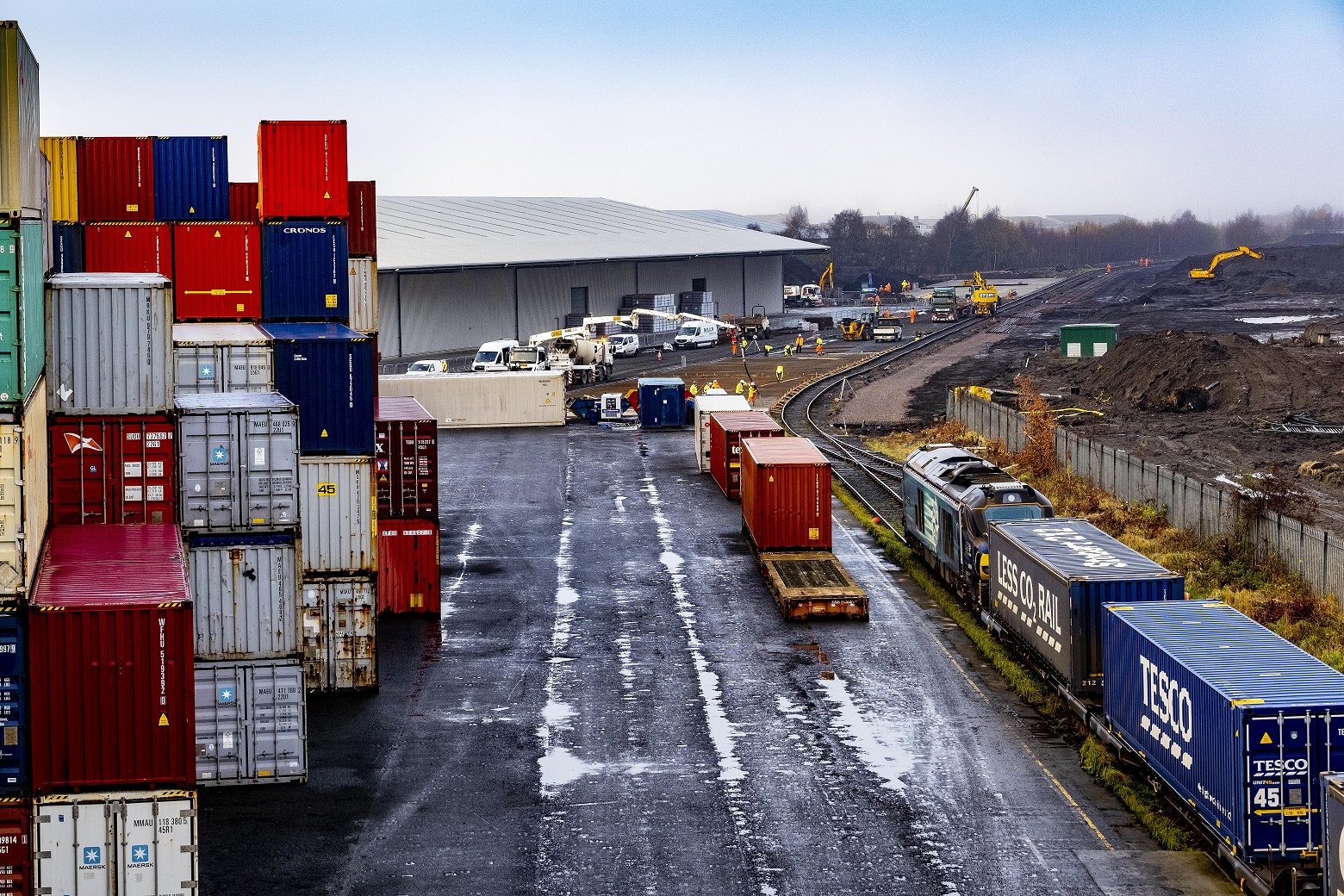 Port of Grangemouth expands to handle UK's largest freight train