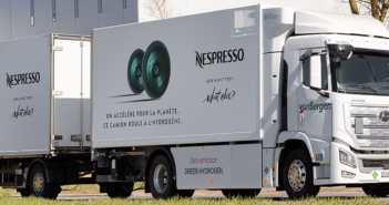 Nespresso on the road to low-carbon deliveries with hydrogen-powered truck