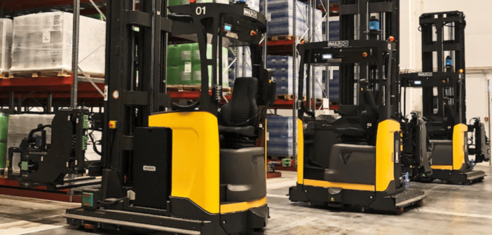 DHL Supply Chain implements MAXAGV automated forklifts at Tyrefort  warehouse | Logistics Manager
