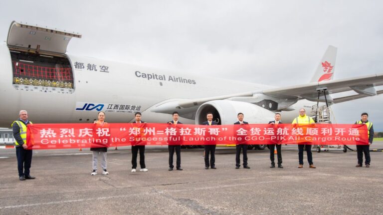 Glasgow-Zhengzhou freight