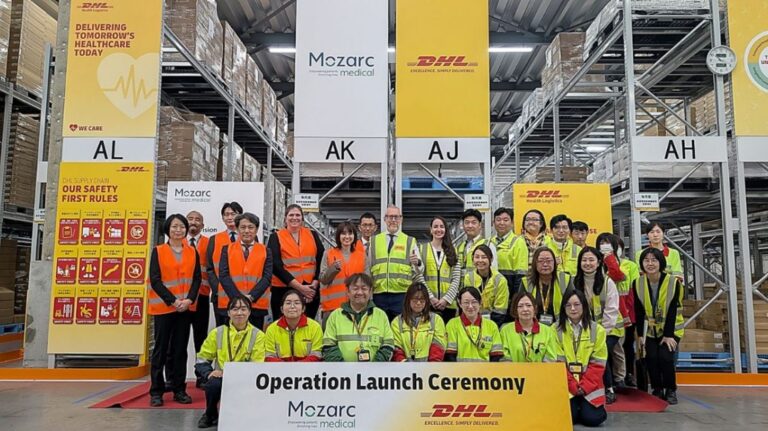 DHL is managing logistics for Mozarc in Japan