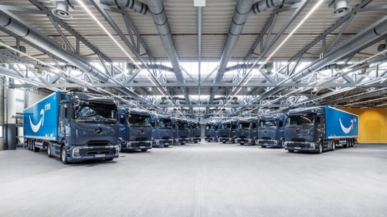 Amazon takes delivery of battery-electric trucks in Germany
