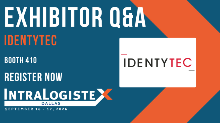 IDENTYTEC to put material flow visibility in focus at IntraLogisteX